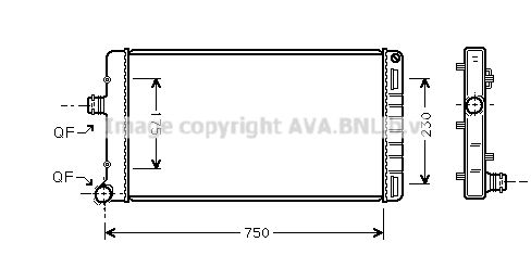 AVA QUALITY COOLING Radiaator,mootorijahutus FT2211